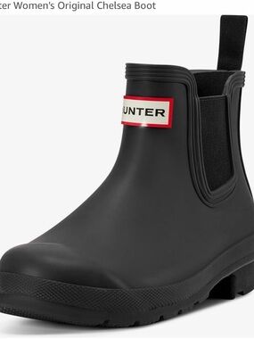 Hunter Black Chelsea Rain Boot Chelsea